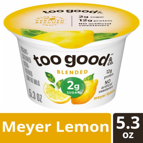 Two Good Ultra-Filtered Meyer Lemon Lowfat Greek Yogurt Cup