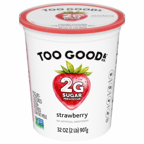 Two Good & Co™ Ultra-Filtered Stawberry Greek Yogurt Tub Perspective: front