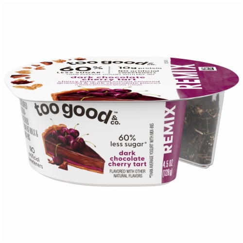 Too Good & Co.™ Dark Chocolate Cherry Tart Yogurt Perspective: front