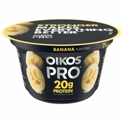Oikos Pro® Banana Yogurt Cup Perspective: front