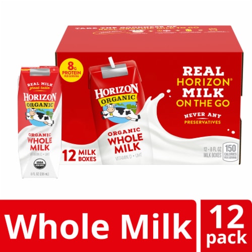 Horizon Organic® Whole Milk (12 Pack) Perspective: front