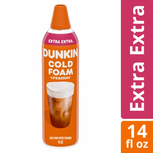 Dunkin' Extra Extra Cold Foam Coffee Creamer Perspective: front