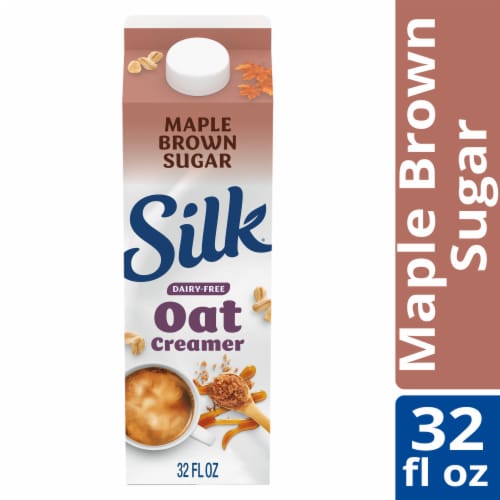 Silk® The Maple Brown Sugar One Dairy-Free Oat Creamer Perspective: front