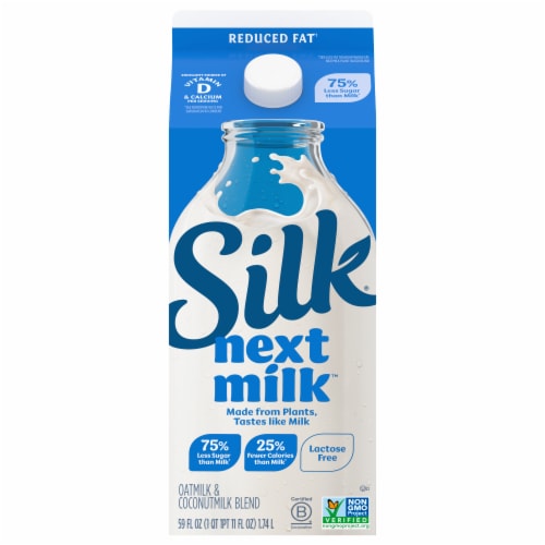 Silk Next Milk™ 2% Reduced Fat Oatmilk and Plant-Based Blend Perspective: front