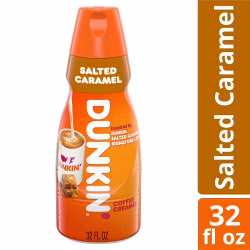 Dunkin' Salted Caramel Coffee Creamer Perspective: front