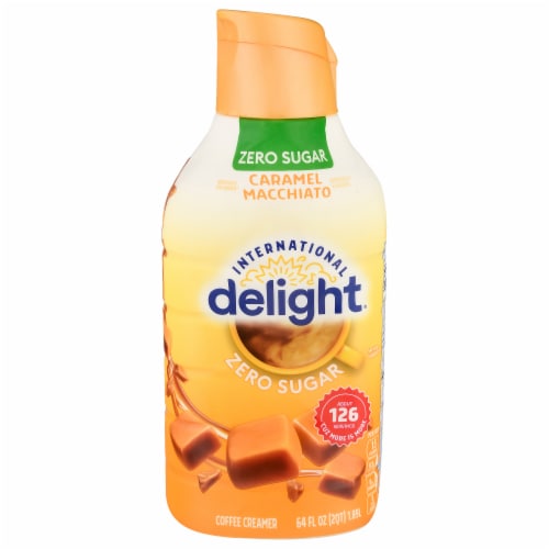 International Delight® Sugar-Free Zero Sugar Caramel Macchiato Coffee Creamer Perspective: front