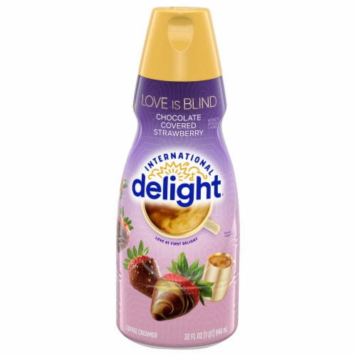 International Delight® Love Is Blind Chocolate Covered Strawberry Liquid Coffee Creamer Perspective: front