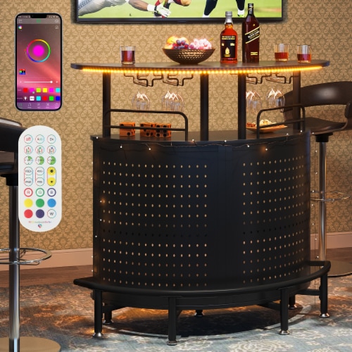 Mini bar with led lights hotsell