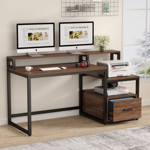 Tribesigns computer desk with hutch sales