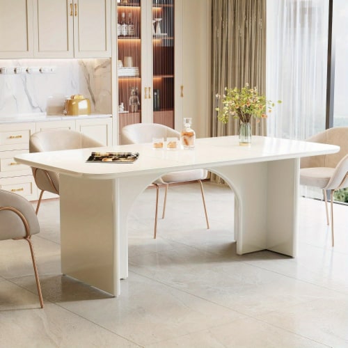 Tribesigns 63-Inch Executive Desk Modern Computer Desk with Arch Design ...