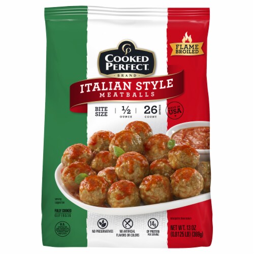 Cooked Perfect® Italian Style Meatballs Perspective: front