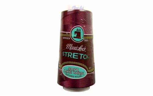 Maxi-Lock Stretch Serger Cone Thread 2,000yd-Red Currant Perspective: front