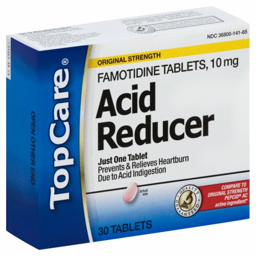 TopCare Acid Reducer Tablets Perspective: front