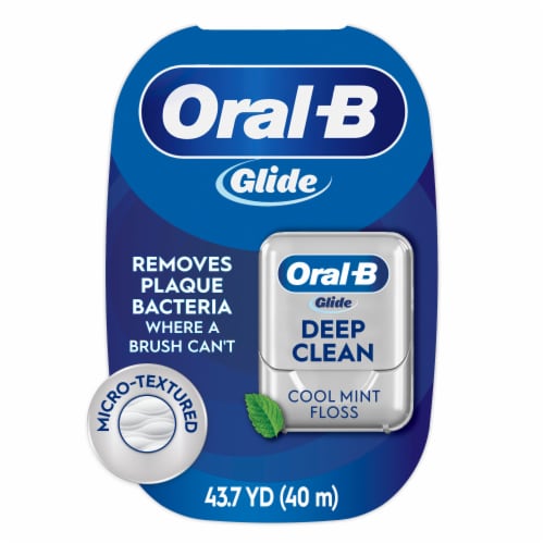 Oral-B Glide Pro-Health Deep Clean Cool Mint Dental Floss Perspective: front