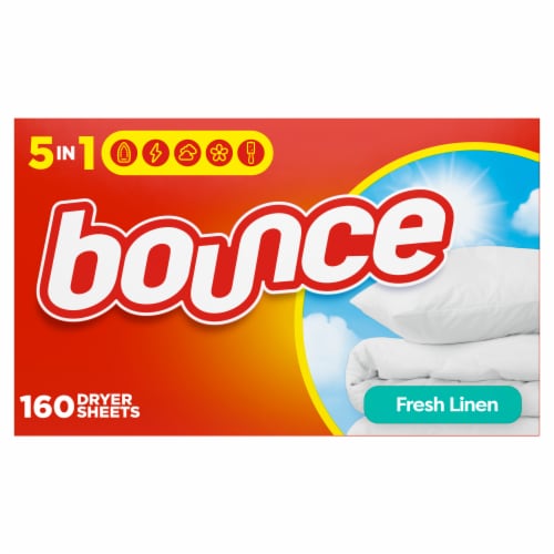 Bounce Fresh Linen Dryer Sheets Perspective: front