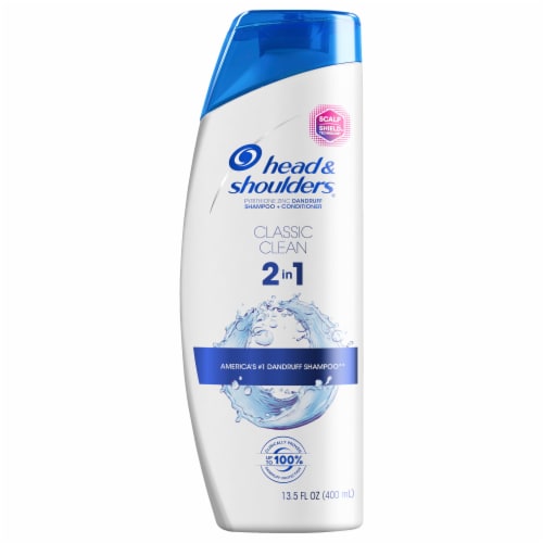 Head & Shoulders® Classic Clean Anti-Dandruff 2-in-1 Shampoo + Conditioner Perspective: front