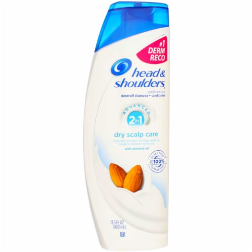 Head & Shoulders® Dry Scalp Care Almond Oil Infused 2-in-1 Anti-Dandruff Shampoo + Conditioner Perspective: front