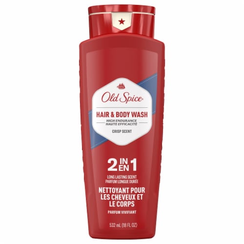 Old Spice® Crisp Scent High Endurance® Body Wash & Shampoo Perspective: front