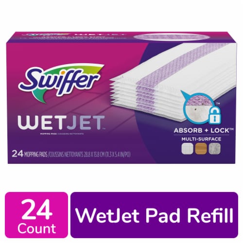 Swiffer WetJet Multi Surface Floor Cleaner Spray Mop Pad Refill, 24 ct -  Kroger