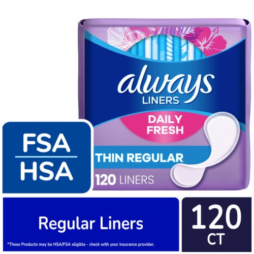 Always Thin, No Feel Protection Daily Liners, Regular Absorbency Scented, Regular  Absorbency