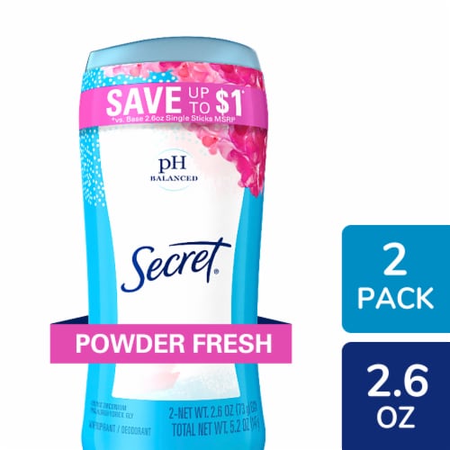 Secret Powder Fresh Invisible Solid Antiperspirant and Deodorant Perspective: front