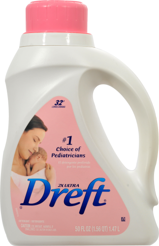 Dreft Ultra Liquid Laundry Detergent Perspective: front