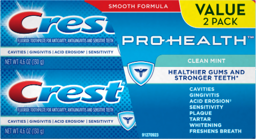 Crest Pro-Health Clean Mint Toothpaste Perspective: front