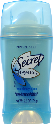 Secret Flawless Invisible Solid Completely Clean Deodorant Perspective: front