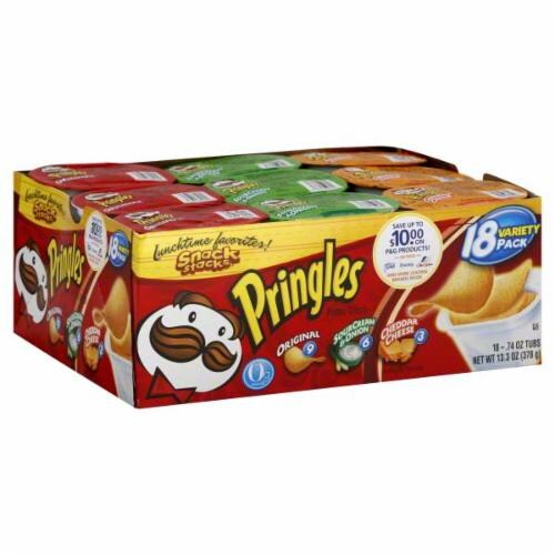 Pringles Snack Stacks Potato Crisps Variety Pack Perspective: front