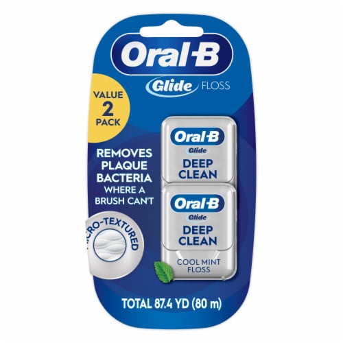 Streng lineær Ingeniører Oral-B Glide Pro-Health Deep Clean Cool Mint Dental Floss Value Twin Pack,  2 pk/40m - Gerbes Super Markets