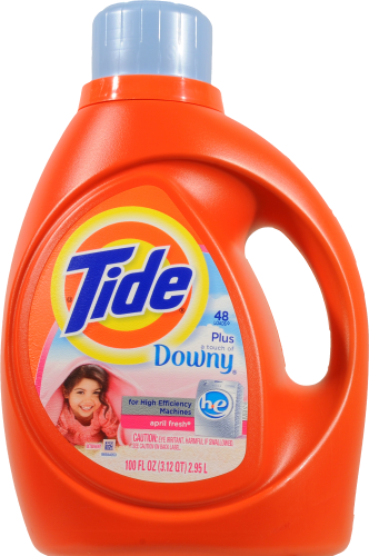 Tide Plus Downy April Fresh Liquid Laundry Detergent Perspective: front