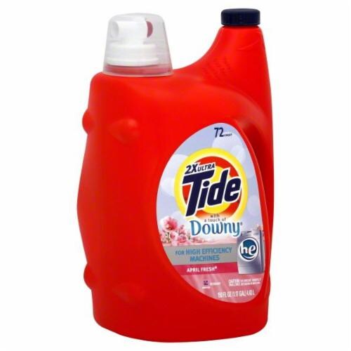 Tide 2x With Downy he April Fresh Liquid Detergent Perspective: front