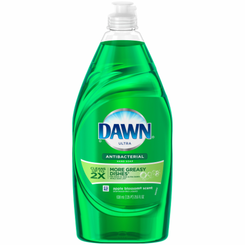 Dawn Ultra Apple Blossom Scent Antibacterial Hand Soap Dishwashing Liquid Perspective: front