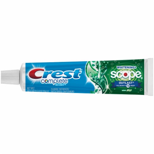 Crest Complete Whitening + Scope Outlast Toothpaste Perspective: front