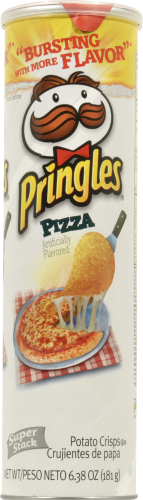 Pringles Pizza Potato Crisps Perspective: front