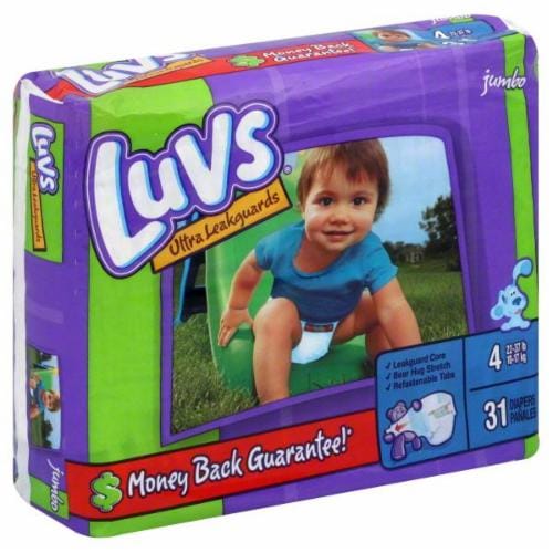 Luvs ultra best sale leakguards diapers size