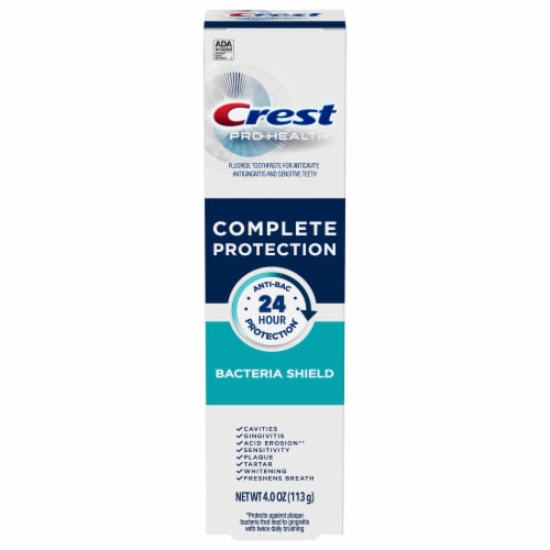 Crest Pro Health Complete Protection Bacteria Shield Toothpaste Perspective: front