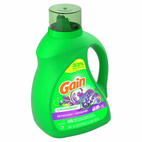 Gain + Aroma Boost Lavender Liquid Laundry Detergent Perspective: front