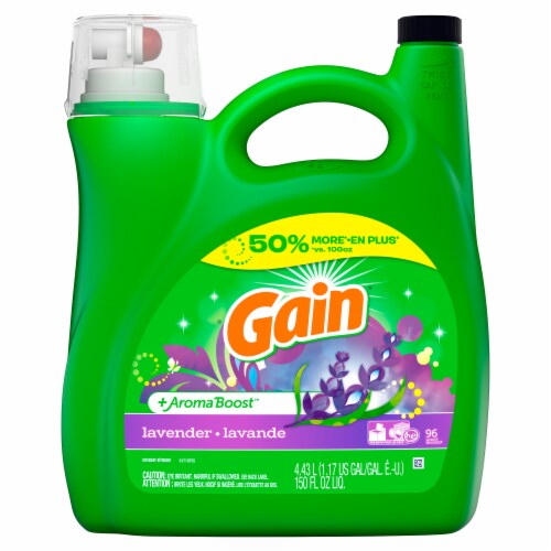 Gain Aroma Boost Lavender Liquid Laundry Detergent Perspective: front