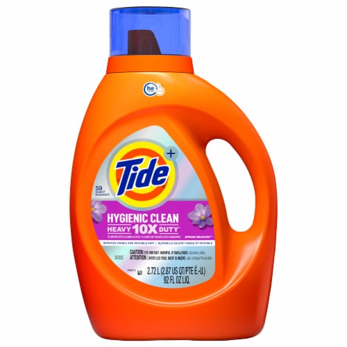 Tide Hygienic Clean Heavy Duty Spring Meadow Liquid Laundry Detergent Perspective: front