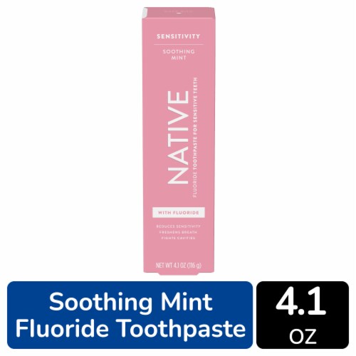 Native Charcoal with Mint Fluoride Toothpaste Perspective: front