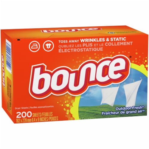 Bounce Outdoor Fresh Dryer Sheets Perspective: front