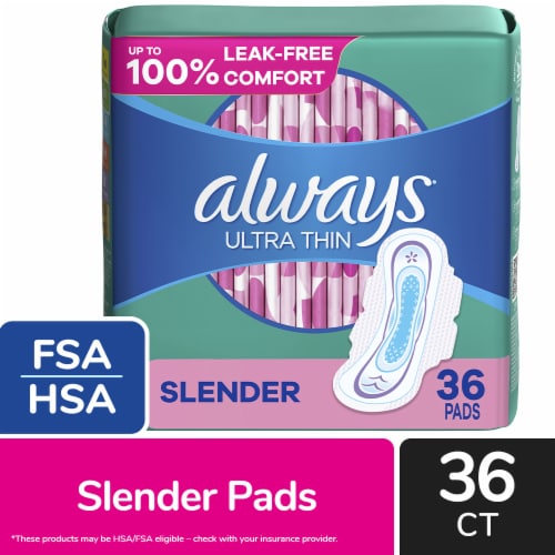 FSA Eligible  Always Ultra Thin Pads Size 1 Regular Absorbency