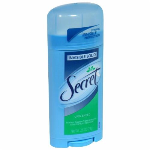 Secret Unscented Deodorant Perspective: front