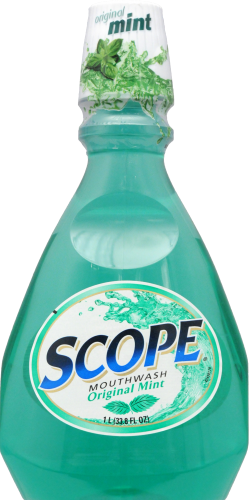 Scope Original Mint Mouthwash Perspective: front