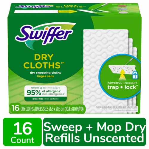 Swiffer Sweeper Dry Sweeping Pad Gain Scent Multi Surface Refills, 16 ct -  Fry's Food Stores