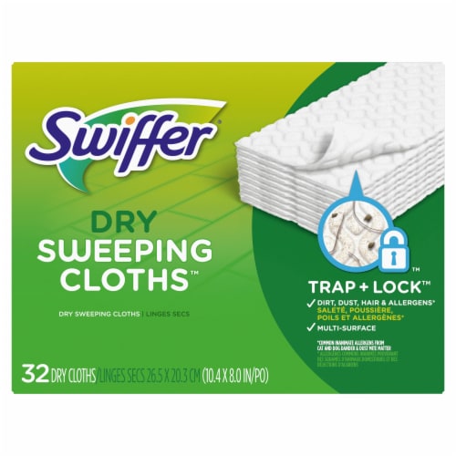 Swiffer Unscented Dry Sweeping Cloths Refills Perspective: front