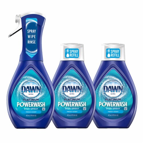 Dawn Platinum Powerwash Dish Spray, Dish Soap, Fresh Scent 16oz Spray