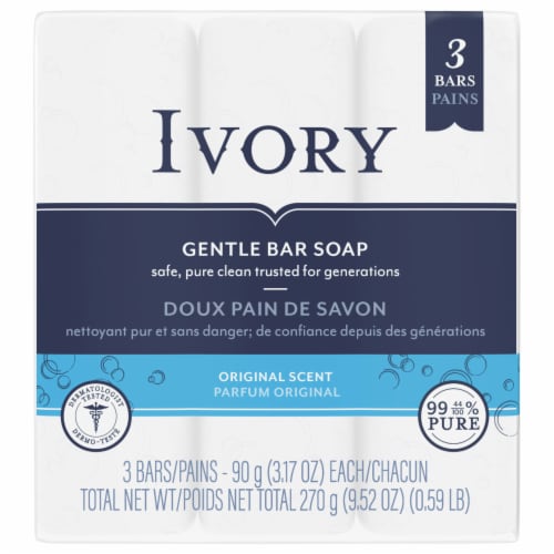 Ivory Original Scent Bar Soap Perspective: front