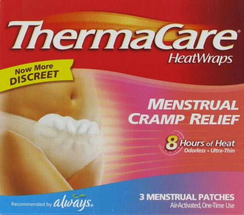 ThermaCare Menstrual Cramp Relief HeatWraps Patches Perspective: front